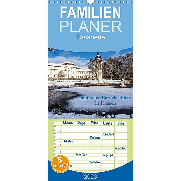 Familienplaner Fasanerie - schönstes Barockschloss Hessens (Wandkalender 2023 , 21 cm x 45 cm, hoch), Hans Pfleger