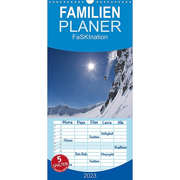 Familienplaner Faskination (Wandkalender 2023 , 21 cm x 45 cm, hoch), Franz Faltermaier