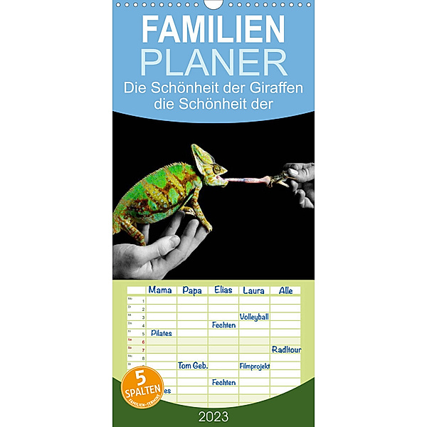 Familienplaner Faszination Reptilien (Wandkalender 2023 , 21 cm x 45 cm, hoch), Stute Photo - Jakob Stute