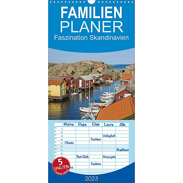 Familienplaner Faszination Skandinavien (Wandkalender 2023 , 21 cm x 45 cm, hoch), Hanna Wagner