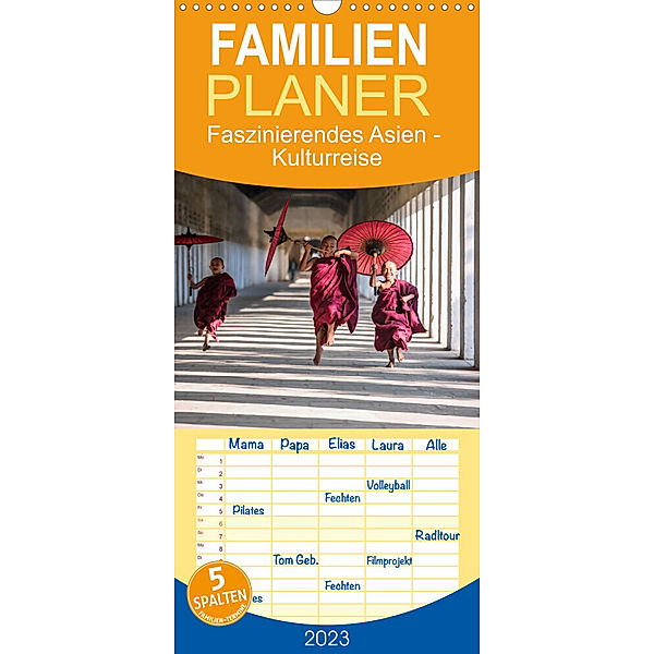 Familienplaner Faszinierendes Asien - Eine Kulturreise in den Fernen Osten (Wandkalender 2023 , 21 cm x 45 cm, hoch), Matteo Colombo