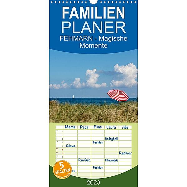 Familienplaner FEHMARN - Magische Momente (Wandkalender 2023 , 21 cm x 45 cm, hoch), Naturfotografie Stephan Rech