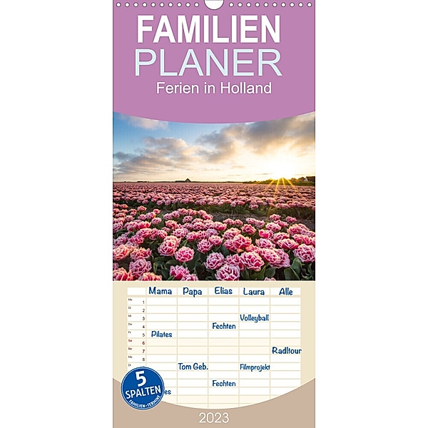 Familienplaner Ferien in Holland (Wandkalender 2023 , 21 cm x 45 cm, hoch), Daniela Tchinitchian