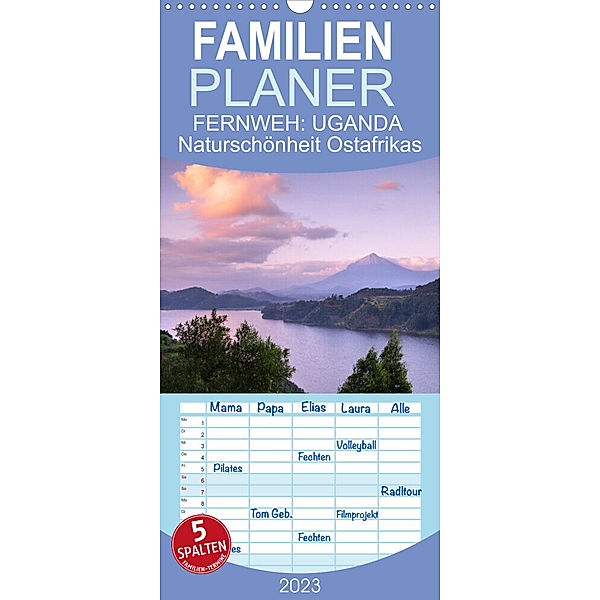 Familienplaner FERNWEH: UGANDA - Naturschönheit Ostafrikas (Wandkalender 2023 , 21 cm x 45 cm, hoch), Alexander Ludwig