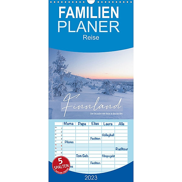Familienplaner Finnland - Eine bezaubernde Reise in den Norden. (Wandkalender 2023 , 21 cm x 45 cm, hoch), Benjamin Lederer