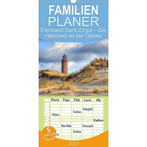 Familienplaner Fischland Darss Zingst - Die Halbinsel an der Ostsee (Wandkalender 2023 , 21 cm x 45 cm, hoch), Steffen Gierok