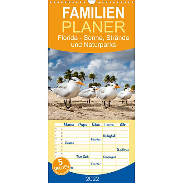 Familienplaner Florida - Sonne, Strände und Naturparks (Wandkalender 2022 , 21 cm x 45 cm, hoch), Juergen Schonnop