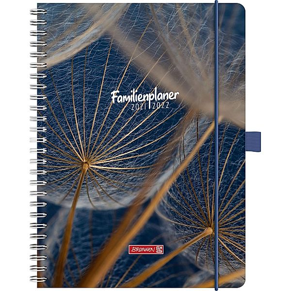 Familienplaner Flower, 18 Monate 2021-2022, Hardcover