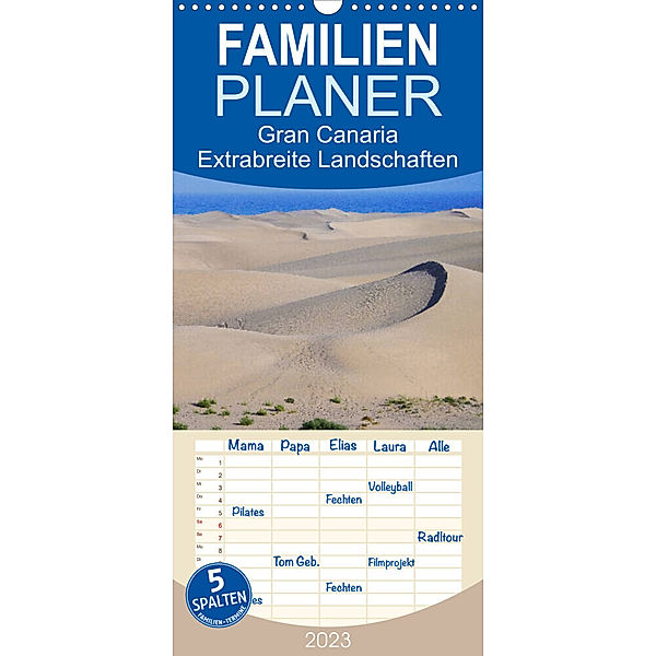 Familienplaner Gran Canaria - Extrabreite Landschaften (Wandkalender 2023 , 21 cm x 45 cm, hoch), Martin Wasilewski