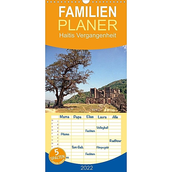 Familienplaner Haitis Vergangenheit (Wandkalender 2022 , 21 cm x 45 cm, hoch), joern stegen