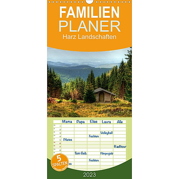 Familienplaner Harz Landschaften (Wandkalender 2023 , 21 cm x 45 cm, hoch), Steffen Gierok