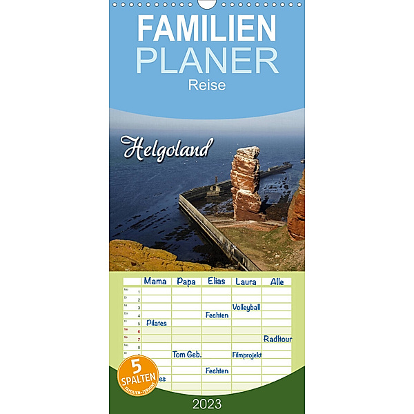 Familienplaner Helgoland (Wandkalender 2023 , 21 cm x 45 cm, hoch), Martina Berg