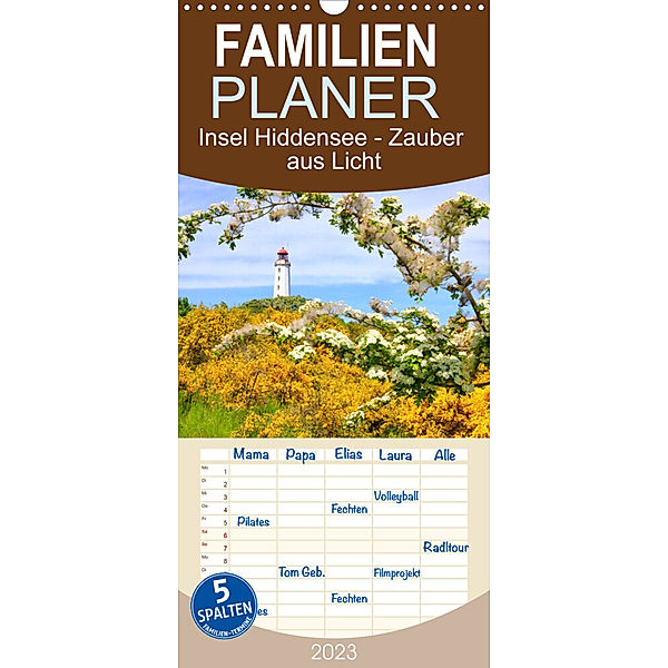Familienplaner Hiddensee mon amour (Wandkalender 2023 , 21 cm x 45 cm, hoch), Holm Anders