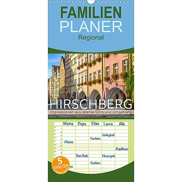 Familienplaner HIRSCHBERG Impressionen aus Jelenia Góra und Umgebung (Wandkalender 2023 , 21 cm x 45 cm, hoch), Melanie Viola