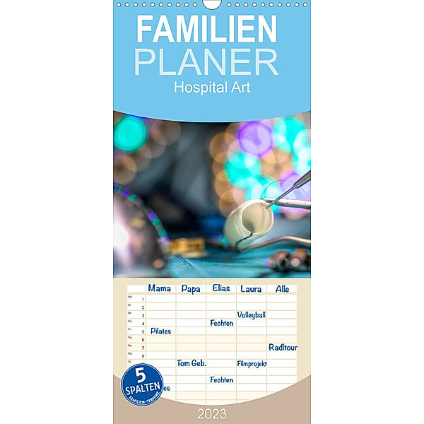 Familienplaner Hospital Art (Wandkalender 2023 , 21 cm x 45 cm, hoch), Heribert Adams Lensviper