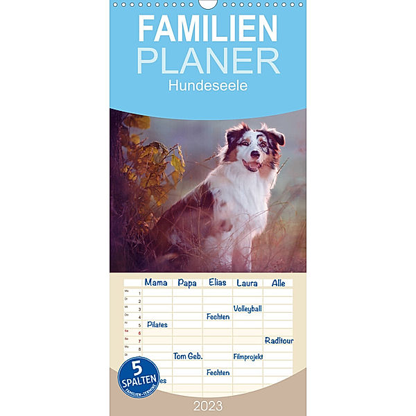 Familienplaner Hundeseele (Wandkalender 2023 , 21 cm x 45 cm, hoch), Katrin Buttkau