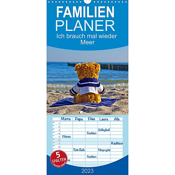 Familienplaner Ich brauch mal wieder Meer (Wandkalender 2023 , 21 cm x 45 cm, hoch), Paul Michalzik