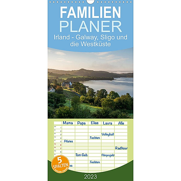 Familienplaner Irland - Galway, Sligo und die Westküste (Wandkalender 2023 , 21 cm x 45 cm, hoch), Mark Bangert
