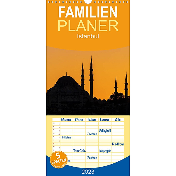 Familienplaner Istanbul (Wandkalender 2023 , 21 cm x 45 cm, hoch), Rico Ködder