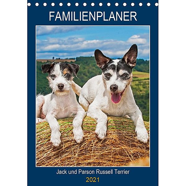 Familienplaner Jack und Parson Russell Terrier (Tischkalender 2021 DIN A5 hoch), Sigrid Starick