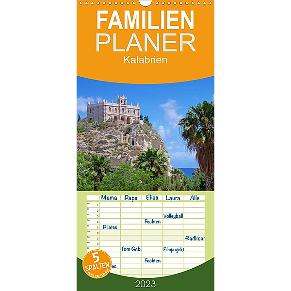 Familienplaner Kalabrien (Wandkalender 2023 , 21 cm x 45 cm, hoch), LianeM