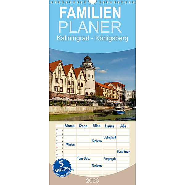 Familienplaner Kaliningrad - Königsberg (Wandkalender 2023 , 21 cm x 45 cm, hoch), Christiane Kulisch