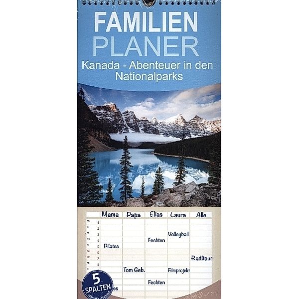 Familienplaner Kanada - Abenteuer in den Nationalparks (Wandkalender 2023 , 21 cm x 45 cm, hoch), Matteo Colombo