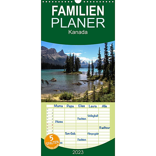 Familienplaner Kanada (Wandkalender 2023 , 21 cm x 45 cm, hoch), Frank Zimmermann