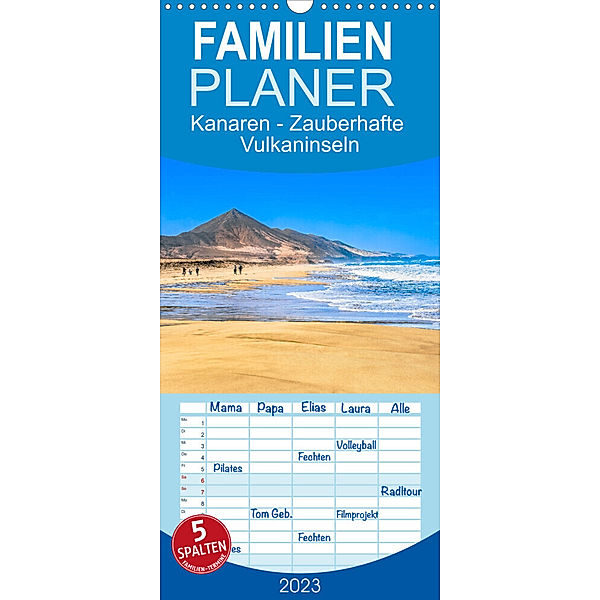 Familienplaner Kanaren - Zauberhafte Vulkaninseln (Wandkalender 2023 , 21 cm x 45 cm, hoch), Dieter Meyer
