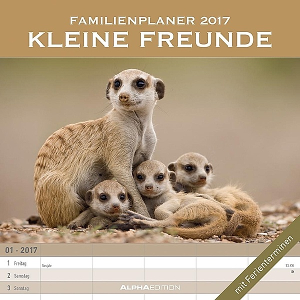 Familienplaner Kleine Freunde 2017 - Broschürenkal.