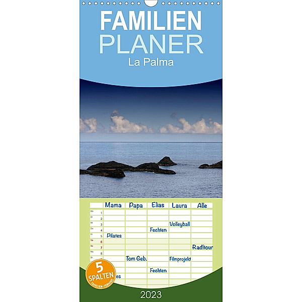 Familienplaner La Palma (Wandkalender 2023 , 21 cm x 45 cm, hoch), Carina Meyer-Broicher