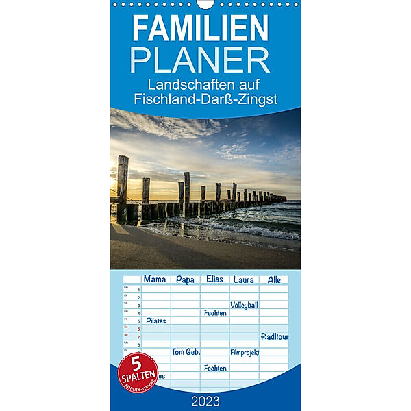Familienplaner Landschaften auf Fischland-Darss-Zingst (Wandkalender 2023 , 21 cm x 45 cm, hoch), Werner Gruse