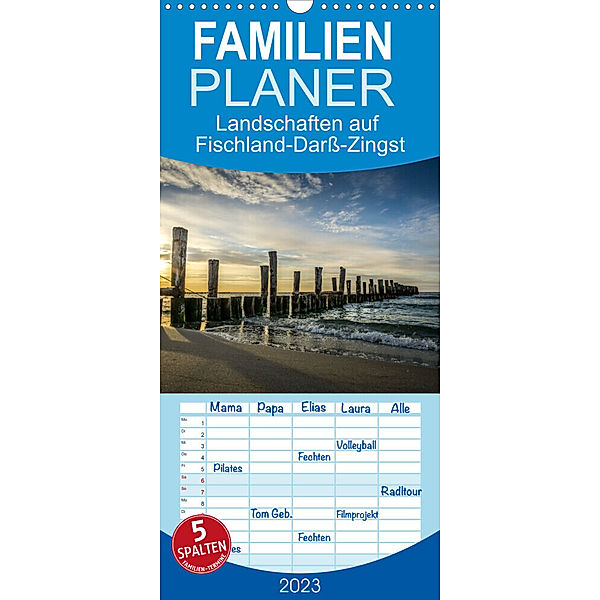 Familienplaner Landschaften auf Fischland-Darß-Zingst (Wandkalender 2023 , 21 cm x 45 cm, hoch), Werner Gruse