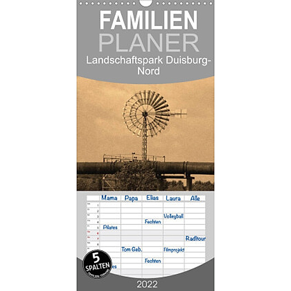 Familienplaner Landschaftspark Duisburg-Nord (Wandkalender 2022 , 21 cm x 45 cm, hoch), VB-Bildermacher