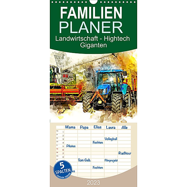 Familienplaner Landwirtschaft - Hightech Giganten (Wandkalender 2023 , 21 cm x 45 cm, hoch), Peter Roder