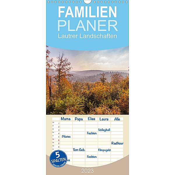 Familienplaner Lautrer Landschaften (Wandkalender 2023 , 21 cm x 45 cm, hoch), Patricia Flatow