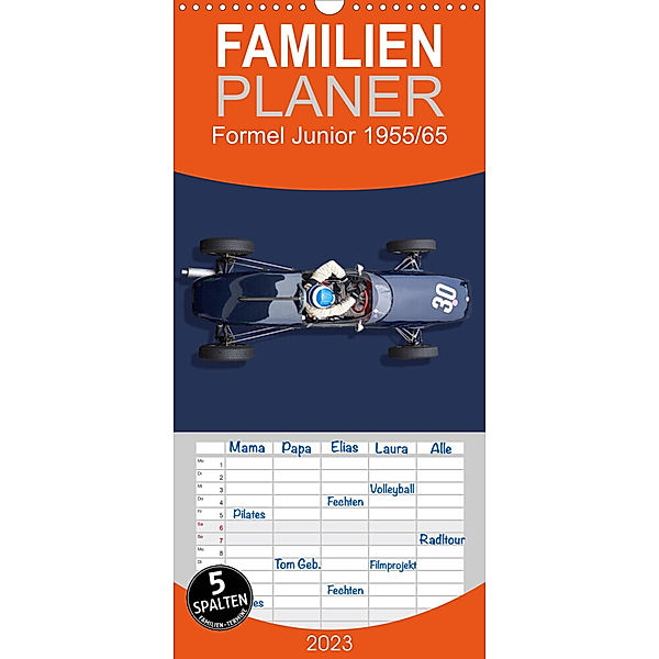 Familienplaner Legenden des Rennsports - Formel Junior 1955-1965 (Wandkalender 2023 , 21 cm x 45 cm, hoch), Bernhard Schmerl