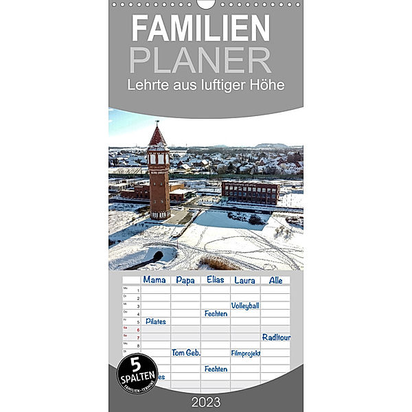 Familienplaner Lehrte aus luftiger Höhe (Wandkalender 2023 , 21 cm x 45 cm, hoch), Schnellewelten