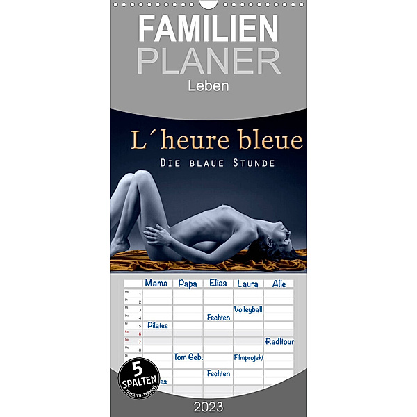 Familienplaner L´heure bleu - Die blaue Stunde (Wandkalender 2023 , 21 cm x 45 cm, hoch), Christoph Hähnel