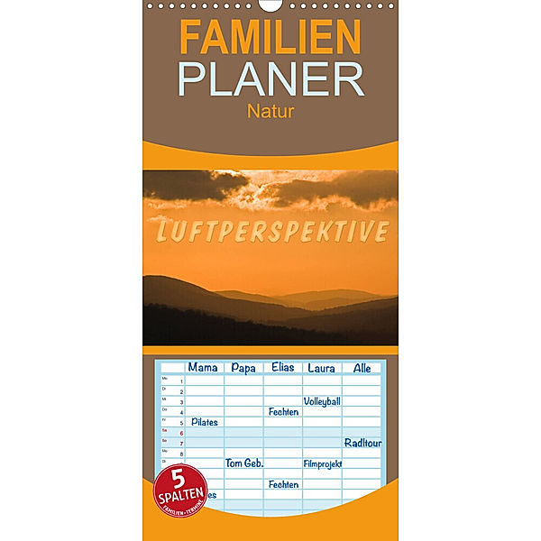 Familienplaner Luftperspektive (Wandkalender 2023 , 21 cm x 45 cm, hoch), Werner Braun