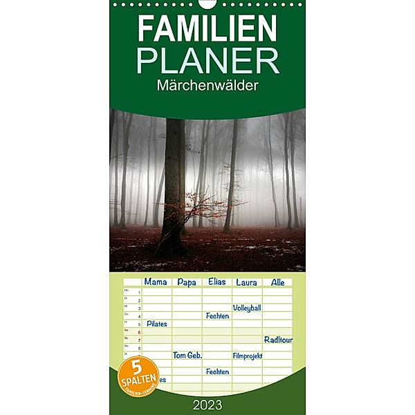 Familienplaner Märchenwälder (Wandkalender 2023 , 21 cm x 45 cm, hoch), Irma Warth