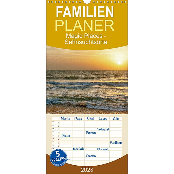 Familienplaner Magic Places - Sehnsuchtsorte nah und fern (Wandkalender 2023 , 21 cm x 45 cm, hoch), Michael Matziol