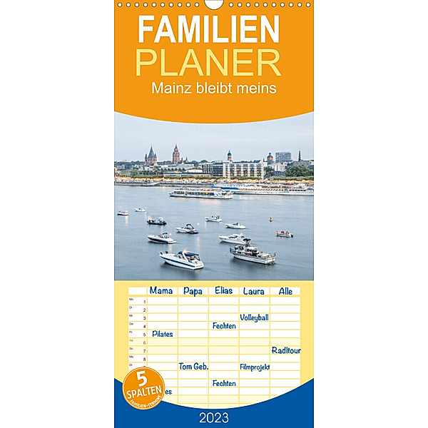 Familienplaner Mainz bleibt meins (Wandkalender 2023 , 21 cm x 45 cm, hoch), Dietmar Scherf