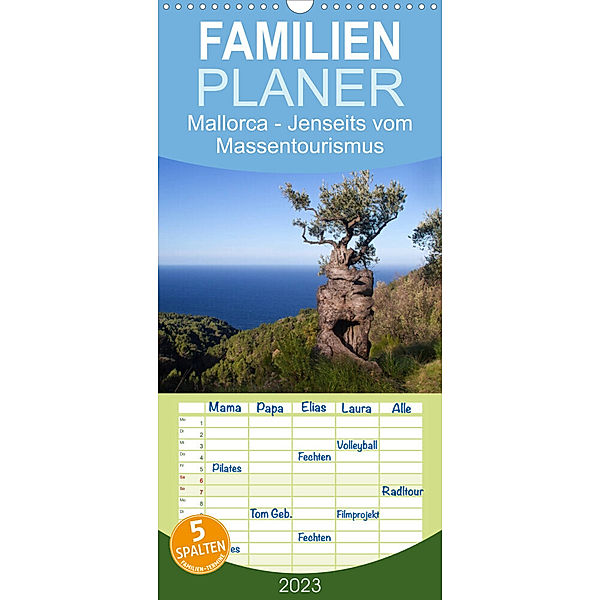 Familienplaner Mallorca - Jenseits vom Massentourismus (Wandkalender 2023 , 21 cm x 45 cm, hoch), Michael Voss