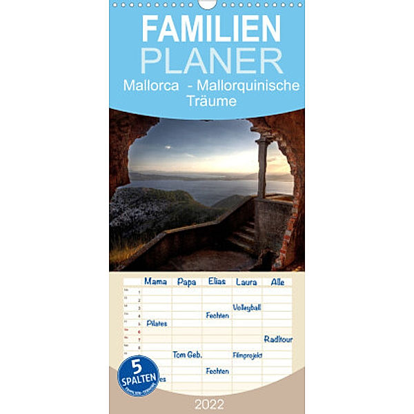 Familienplaner Mallorca - Mallorquinische Träume (Wandkalender 2022 , 21 cm x 45 cm, hoch), Jürgen Seibertz