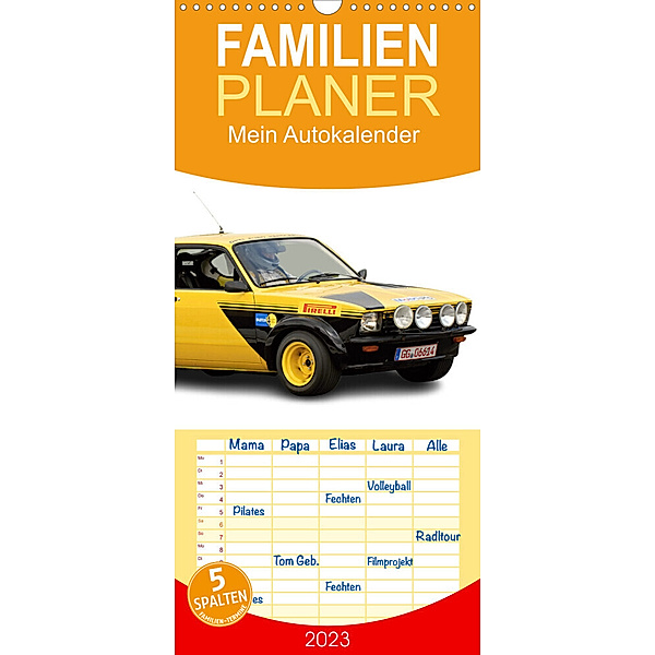Familienplaner Mein Autokalender (Wandkalender 2023 , 21 cm x 45 cm, hoch), insideportugal