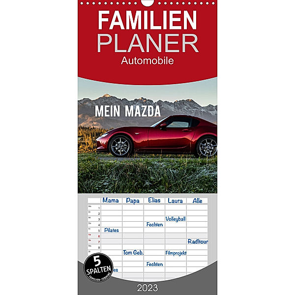 Familienplaner Mein Mazda (Wandkalender 2023 , 21 cm x 45 cm, hoch), Mikolaj Gospodarek