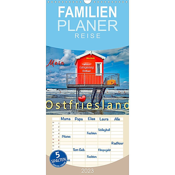 Familienplaner Mein Ostfriesland (Wandkalender 2023 , 21 cm x 45 cm, hoch), Peter Roder