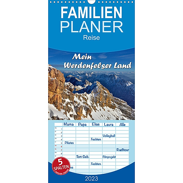 Familienplaner Mein Werdenfelser Land (Wandkalender 2023 , 21 cm x 45 cm, hoch), Dieter-M. Wilczek