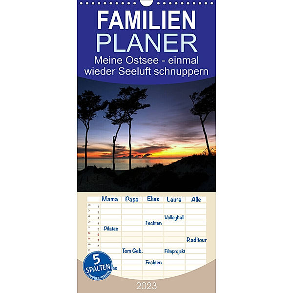 Familienplaner Meine Ostsee - einmal wieder Seeluft schnuppern (Wandkalender 2023 , 21 cm x 45 cm, hoch), Steffen Gierok